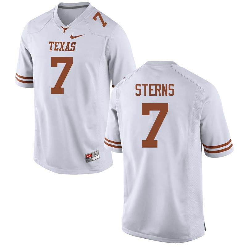 Men #7 Caden Sterns Texas Longhorns College Football Jerseys Sale-White